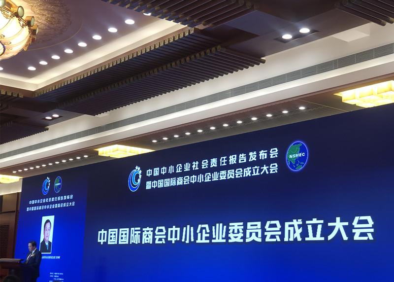 江苏电无忧受邀参加中国中小企业社会责任报告发布会暨中国国际商会中小企业委员会成立大会